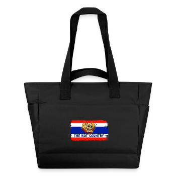 La Thaïlande, le pays chaud - Sac matelassé déperlant - noir - Devant
