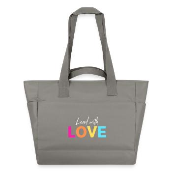 Lead with LOVE - Water-Repellent Padded Bag - grey - Front