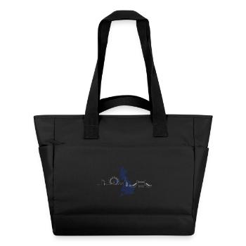 Sehenswürdigkeiten des Vereinigten Königreichs Silhouette Nightscape - Wasserabweisende Padded Bag - Schwarz - Vorne