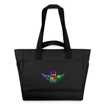 Pride Scarab – Diversity and Transformation - Water-Repellent Padded Bag - black - Front