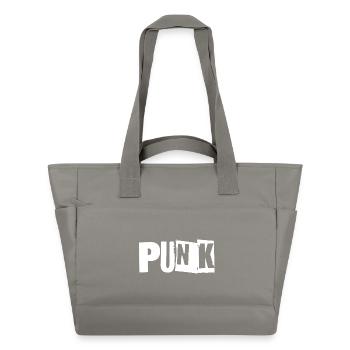 Logo de la musique punk - Sac matelassé déperlant - gris - Devant