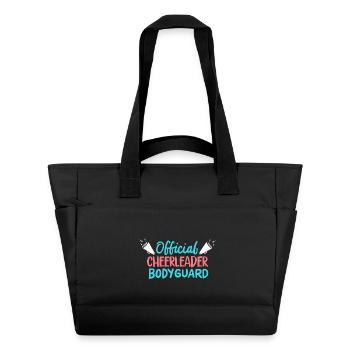 Garde du corps officiel de pom-pom girl - Sac matelassé déperlant - noir - Devant