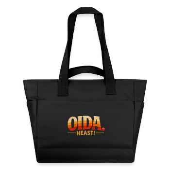 Oida heast Retro Sunset Typographe - Sac matelassé déperlant - noir - Devant