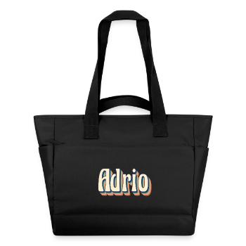 Adrio t-shirt t-shirt rétro idée cadeau vintage - Sac matelassé déperlant - noir - Devant