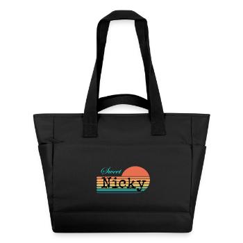 Nicky süßer Nicky Retro Vintage - Wasserabweisende Padded Bag - Schwarz - Vorne