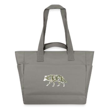 Botanique du loup - Sac matelassé déperlant - gris - Devant