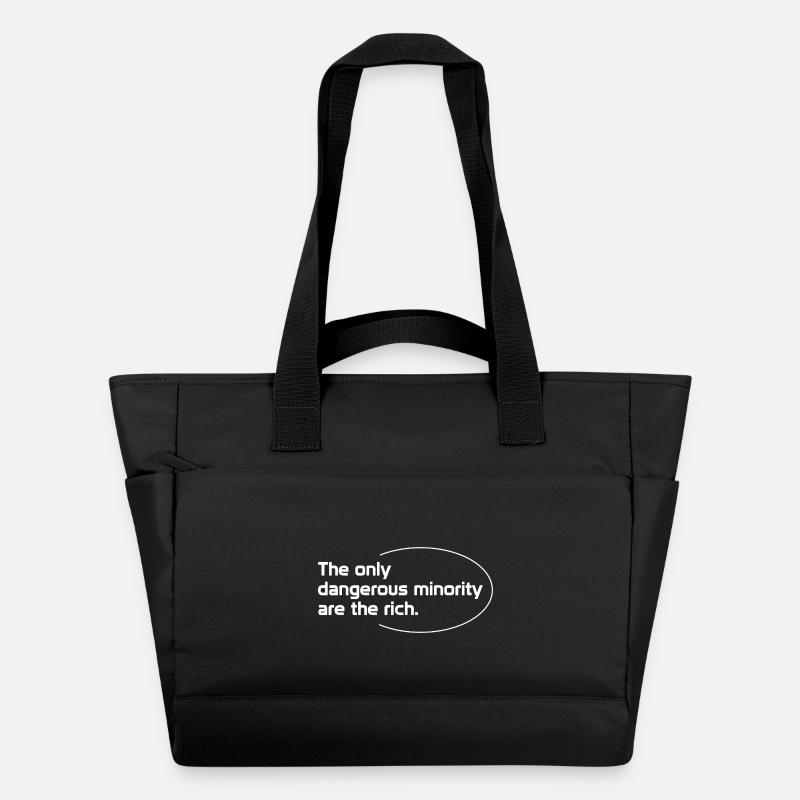 La seule minorité étrange est celle des riches - Sac matelassé déperlant - noir