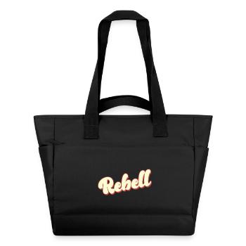 rebel dieb rowdy rebell bandit hustler gang crime - Wasserabweisende Padded Bag - Schwarz - Vorne