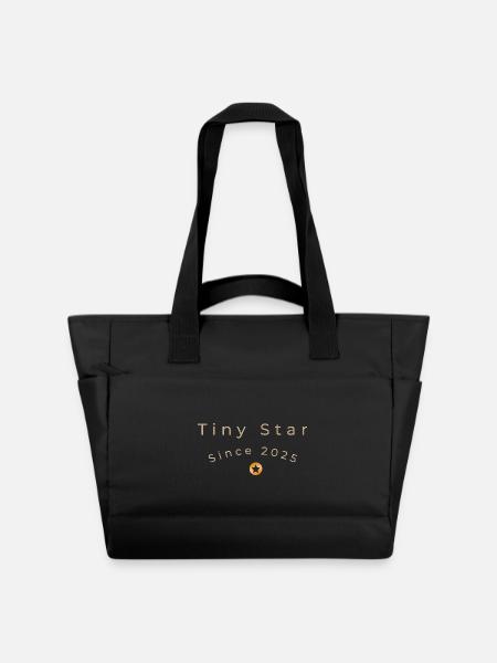 Tiny Star depuis 2025 : design minimaliste pour bébés - Sac matelassé déperlant - noir
