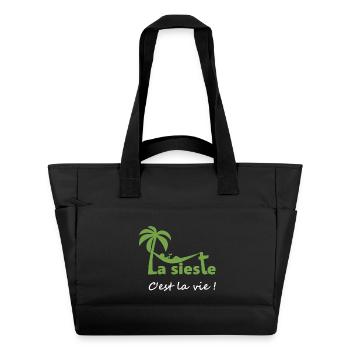 La sieste - Sac matelassé déperlant - noir - Devant