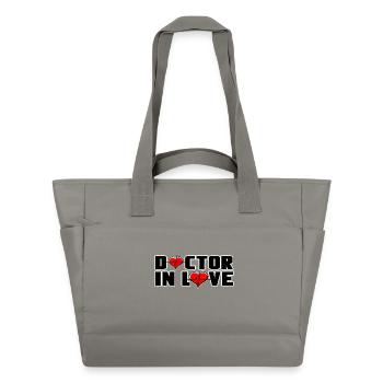 Doctor Doctor Doctors Medicine Love Valentine's Day - Water-Repellent Padded Bag - grey - Front