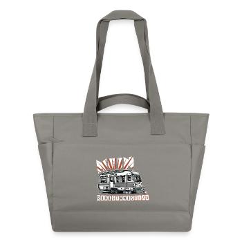 Ruhestand in Stil - Mit Wohnmobil - Wasserabweisende Padded Bag - Grau - Vorne
