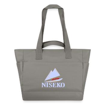 Ski, Snowboard, Niseko - Sac matelassé déperlant - gris - Devant