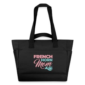 French Horn Mom - Water-Repellent Padded Bag - black - Front