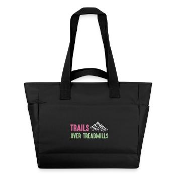 Trailrunning - Trails über Laufbänder - Wasserabweisende Padded Bag - Schwarz - Vorne