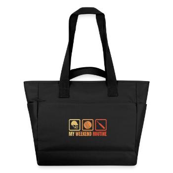 Meine Wochenendroutine - Wasserabweisende Padded Bag - Schwarz - Vorne