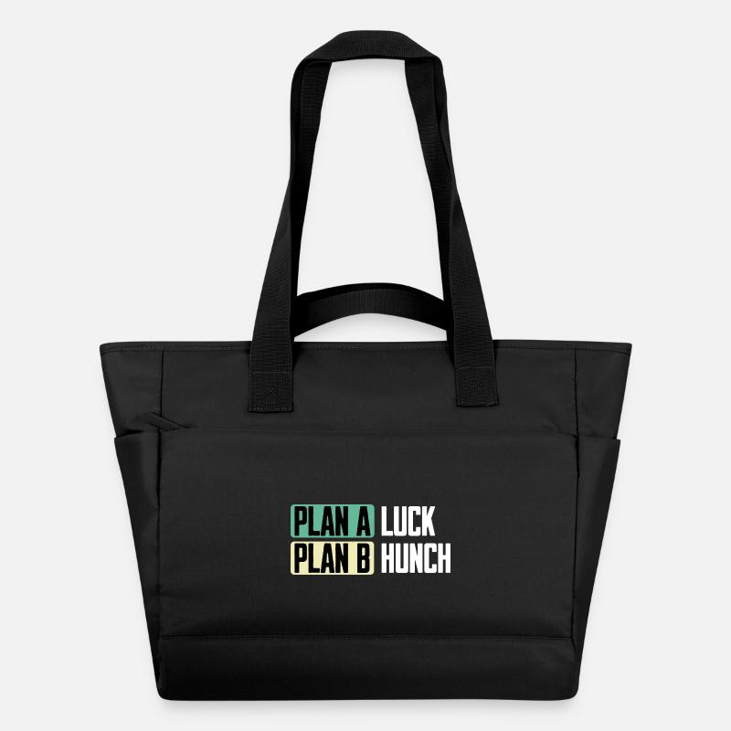 Plan A Chance Plan B Intuition Drôle de Dire - Sac matelassé déperlant - noir