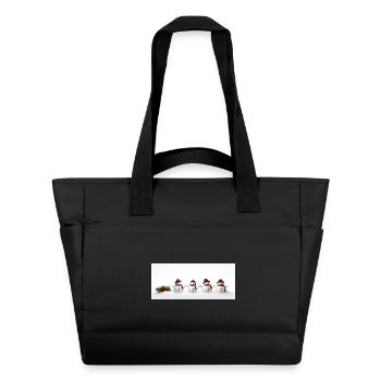 Snowman - Water-Repellent Padded Bag - black - Front