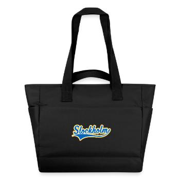 Stockholm Swoosh - Sac matelassé déperlant - noir - Devant