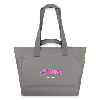 Los Angeles Neon City - Wasserabweisende Padded Bag - Grau - Vorne