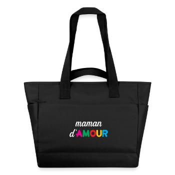 Maman d'Amour - Fête des Mères - Sac matelassé déperlant - noir - Devant