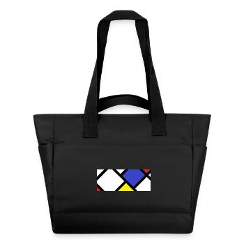 Contre-composition selon « De Stijl » - Sac matelassé déperlant - noir - Devant