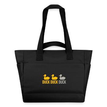 Tri-Duck Repetition Emblem - Water-Repellent Padded Bag - black - Front