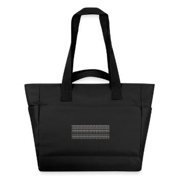 Fuck this shit Mug Panorama beige sarcastique - Sac matelassé déperlant - noir - Devant