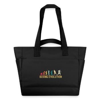 Boxing Evolution Progression Design - Water-Repellent Padded Bag - black - Front