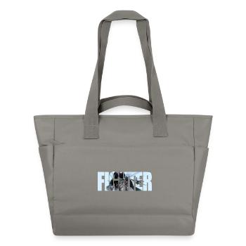 Fighter - Water-Repellent Padded Bag - grey - Front