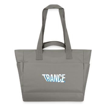 trance music logo design. - Water-Repellent Padded Bag - grey - Front