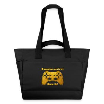 Enrollment - Game on - Game Console - gold-colored - Water-Repellent Padded Bag - black - Front