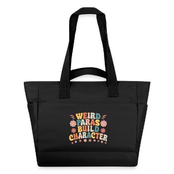 Weird Paras Build Charakter Paraprofessionelle Gans - Wasserabweisende Padded Bag - Schwarz - Vorne