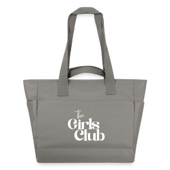 filles, soirée pyjama, girl power - Sac matelassé déperlant - gris - Devant