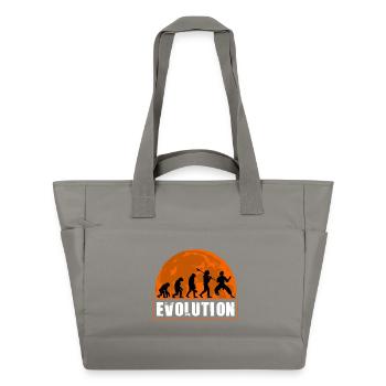 Entwicklung des Man Karate Martial Arts Dojo Coach - Wasserabweisende Padded Bag - Grau - Vorne