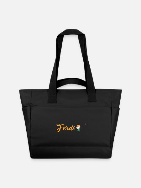 Kindergarten Kita Schule - Accessoires für Ferdi - Wasserabweisende Padded Bag - Schwarz