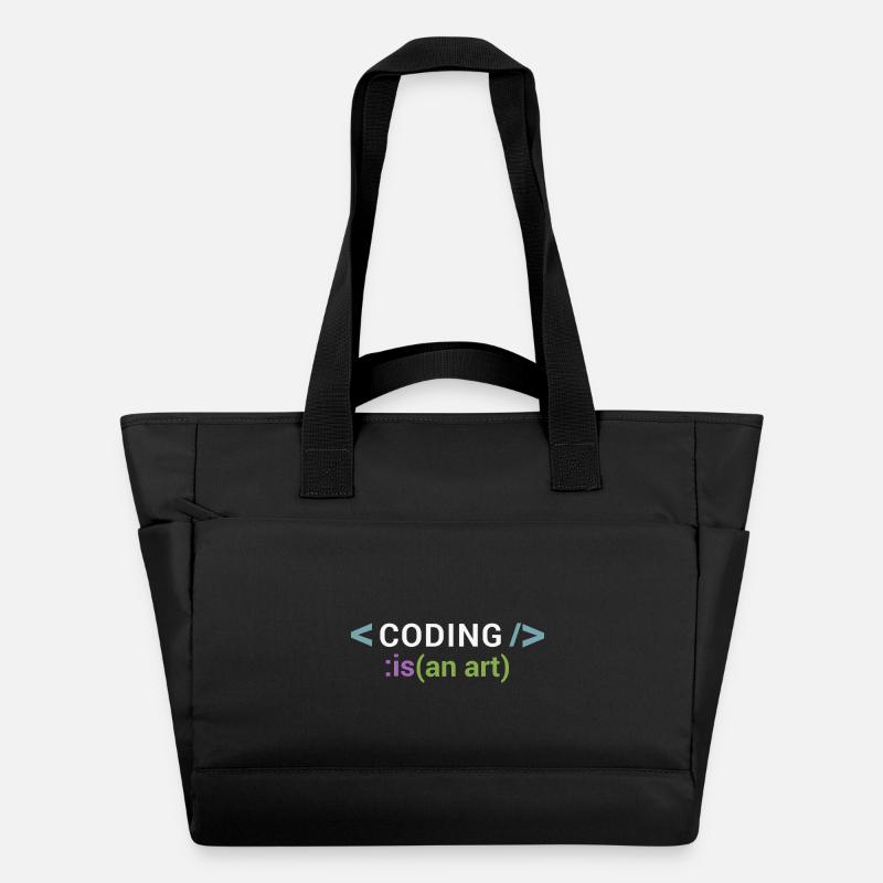 Programmieren ist eine Kunst - Wasserabweisende Padded Bag - Schwarz