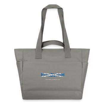 Edinburgh Humorvolles Wortkunst-Design - Wasserabweisende Padded Bag - Grau - Vorne