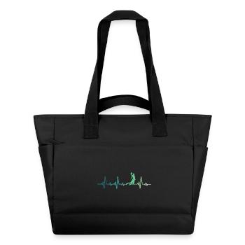 Basketball-Heartbeat-Basketballspieler - Wasserabweisende Padded Bag - Schwarz - Vorne