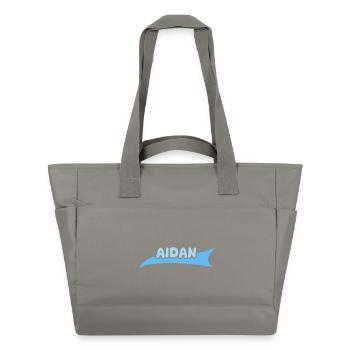 Gift for Aidan - Water-Repellent Padded Bag - grey - Front