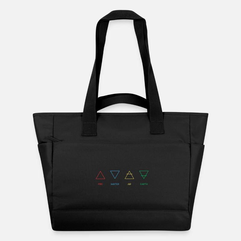 Four elements - Water-Repellent Padded Bag - black