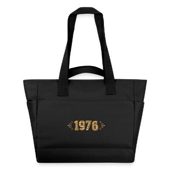 Legend since 1976 retro 1976 - Water-Repellent Padded Bag - black - Front