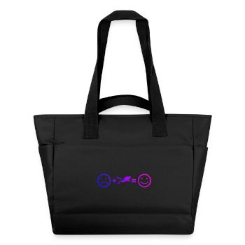 Gift idea for a freediver with freediving - Water-Repellent Padded Bag - black - Front
