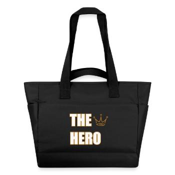 THE HERO – Bold & Powerful Statement Design - Wasserabweisende Padded Bag - Schwarz - Vorne