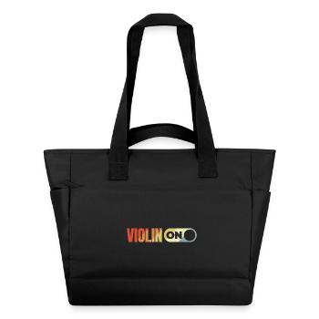 Vintage Violine - Wasserabweisende Padded Bag - Schwarz - Vorne