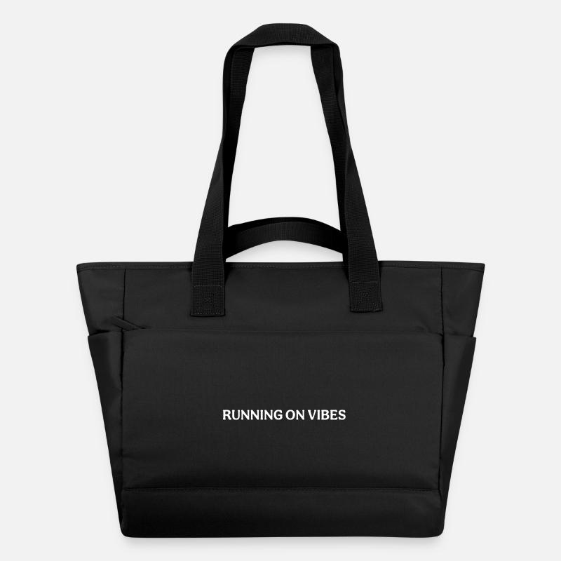 Running on Vibes - Wasserabweisende Padded Bag - Schwarz