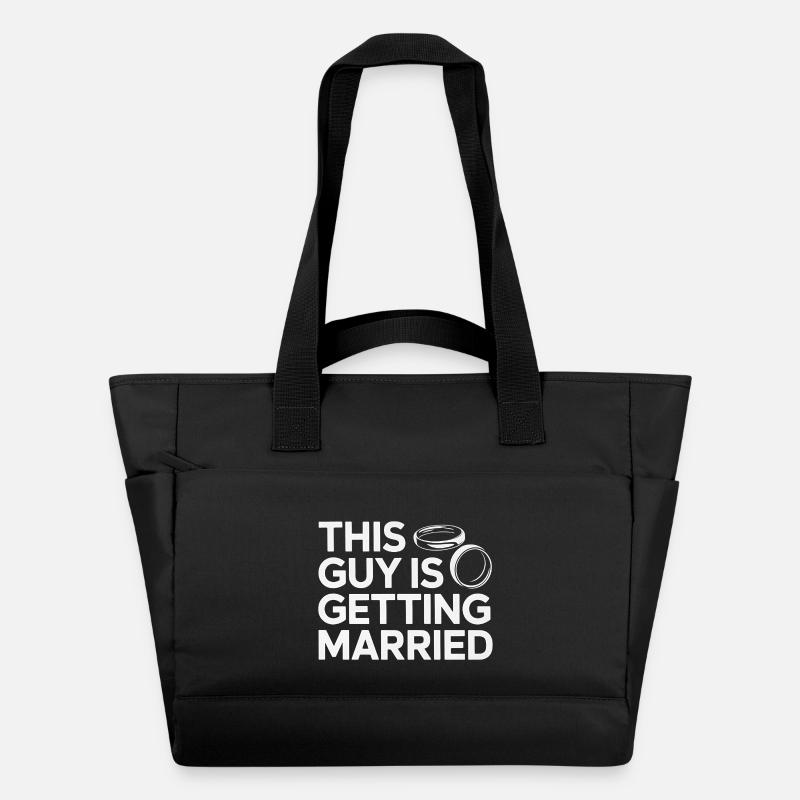 This Guy Is Getting Married - Water-Repellent Padded Bag - black