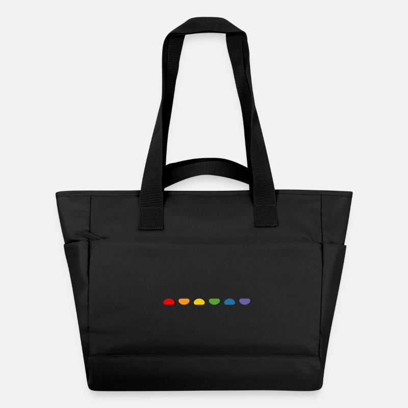 Pépite arc-en-ciel - Sac matelassé déperlant - noir