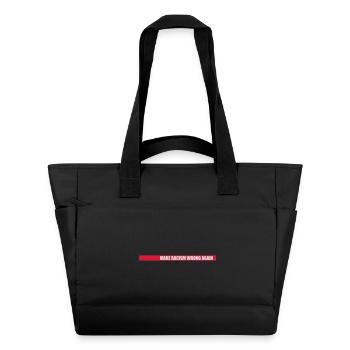 make racism wrong again - Wasserabweisende Padded Bag - Schwarz - Vorne