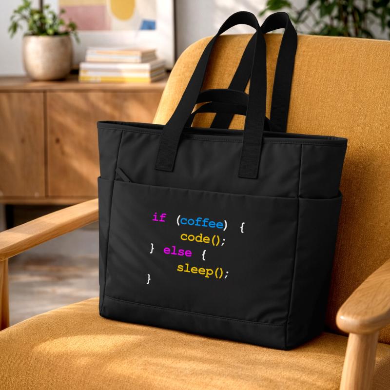 Kein Kaffee Kein Code Programmierer Informatiker Wasserabweisende Padded Bag